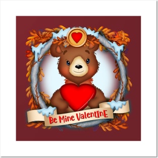 Bear Mine Valentine Posters and Art